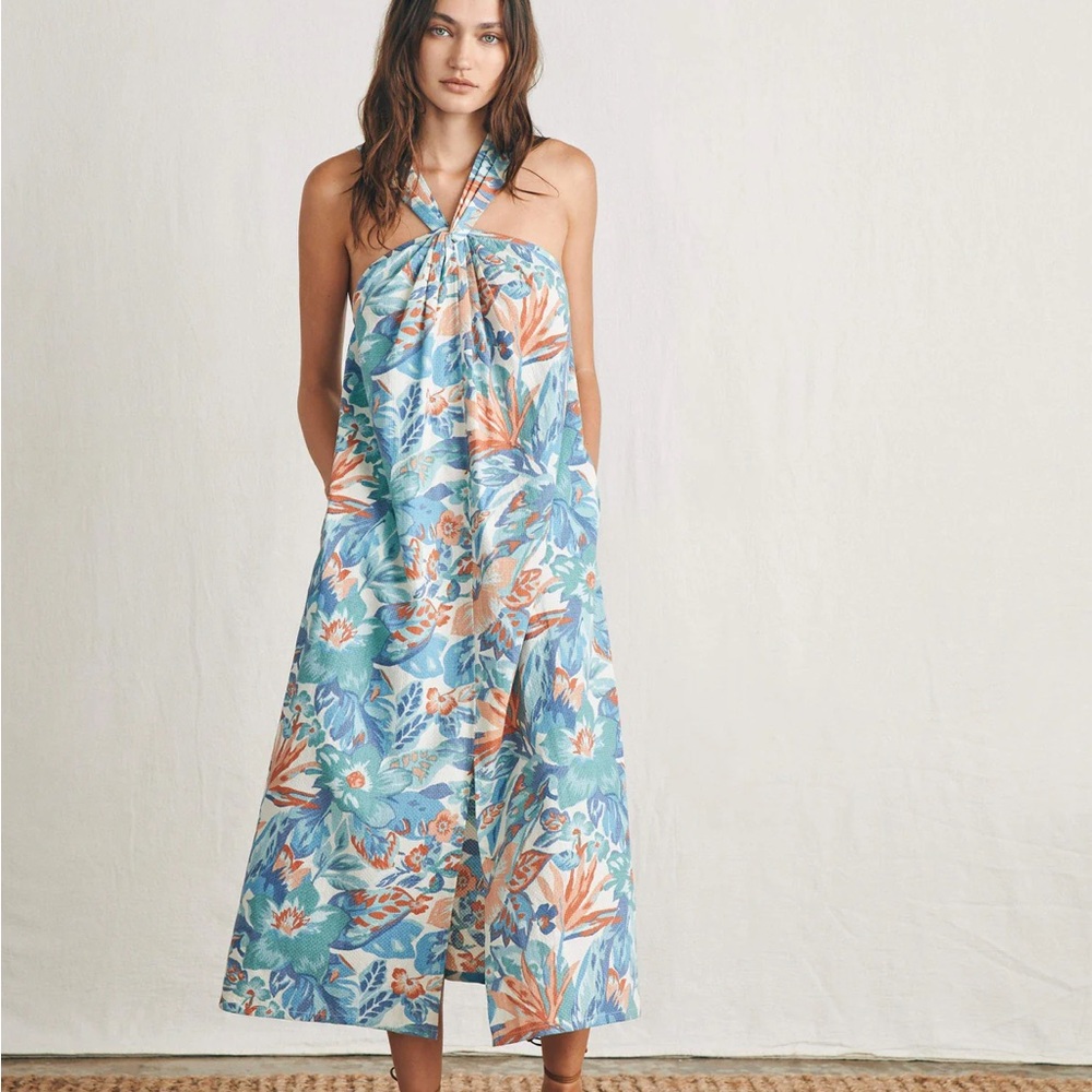 *NWT* Floral Halter Neck halter dress